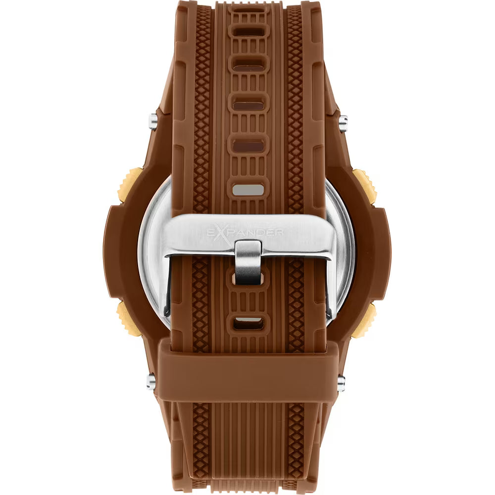 Orologio Sector Ex-54 Digitale 51 Mm Policarbonato e Silicone Marrone/Dorato