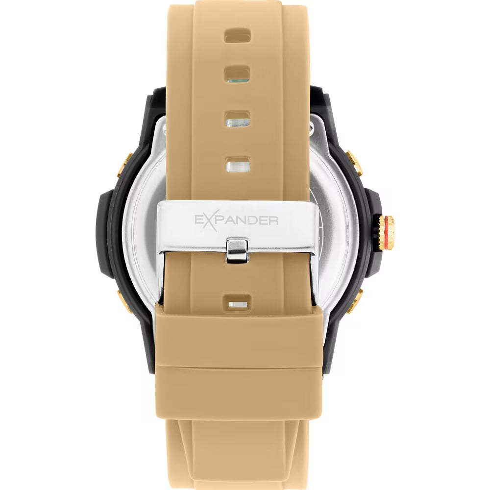Orologio Sector Ex-56 Analogico Digitale 46 Mm Policarbonato Nero Silicone Beige