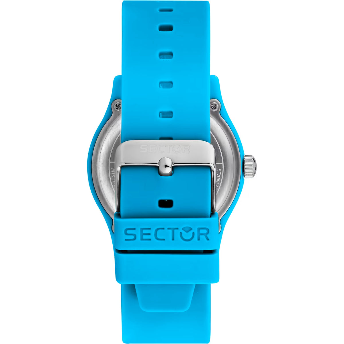 Orologio Sector H2O 41 Mm Policarbonato Cinturino Gomma Azzurra
