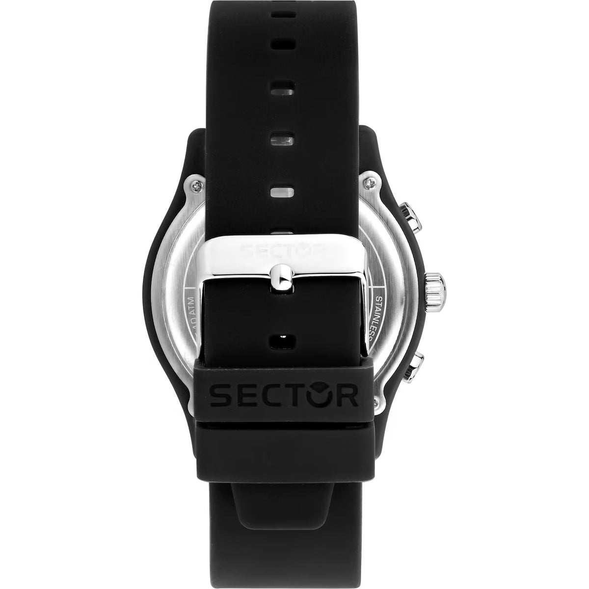 Orologio Sector H2O Chrono 43 Mm Policarbonato Cinturino Gomma Nero
