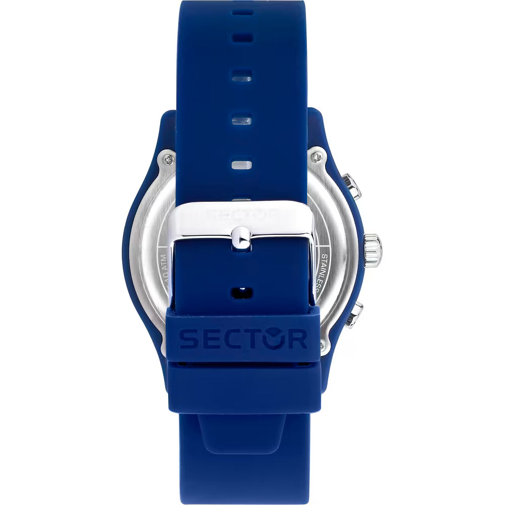 Orologio Sector H2O Chrono 43 Mm Policarbonato Cinturino Gomma Blu