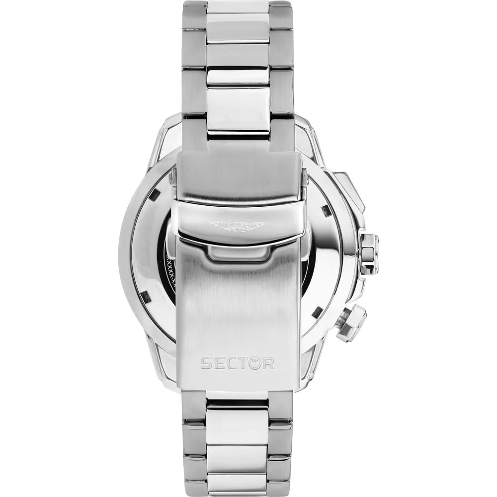 Orologio Sector Legend Chrono 43 mm Acciaio Braccialato Nero