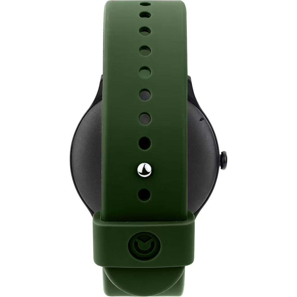 Orologio Sector S-06 Smart Digital Smartwatch Tondo Cassa Nera Cinturino Silicone Verde Oliva