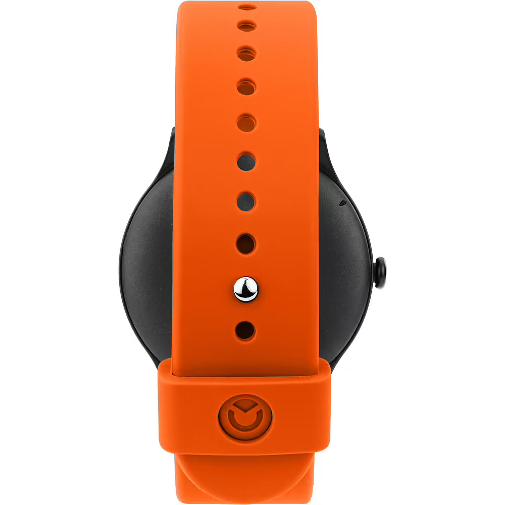 Smartwatch Sector S-06 Smart Digital Tondo Cassa Nera Cinturino Silicone Arancione