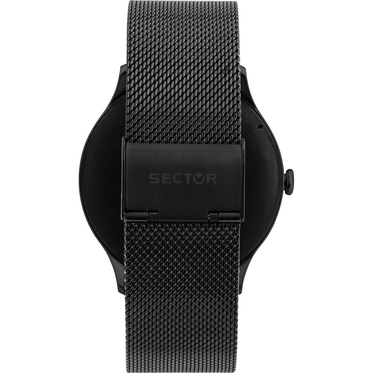 Smartwatch Sector S-06 Smart Digital Tondo Cassa Nera Braccialato Maglia Milanese Pvd Nero