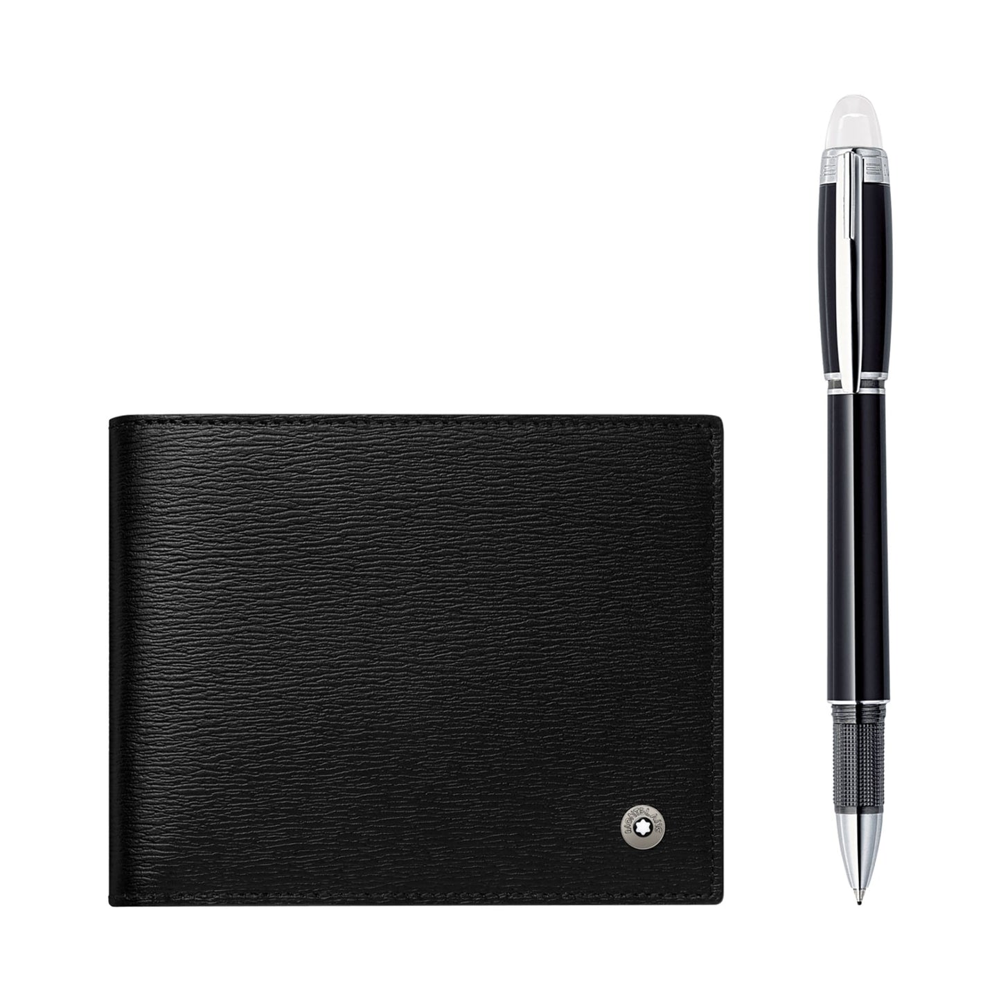 Set Penna a Sfera + Portafoglio 6 Scomparti Montblanc Starwalker