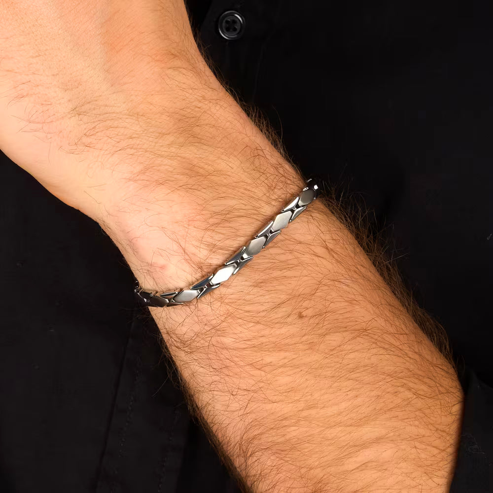 Bracciale Uomo Morellato Motown Acciaio Lucido E Satinato