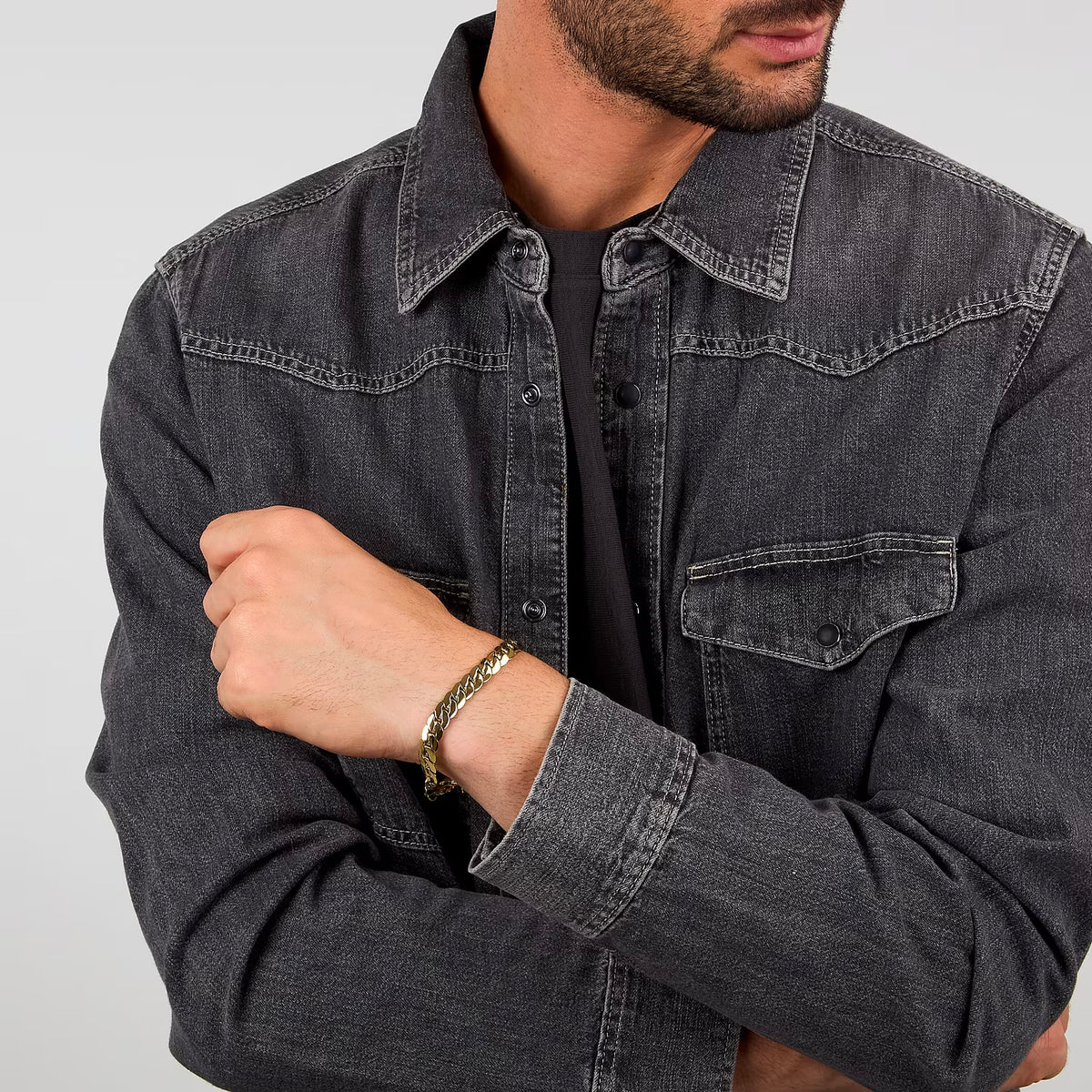 Bracciale Uomo Sector Basic Maglia Grumetta Pvd Oro