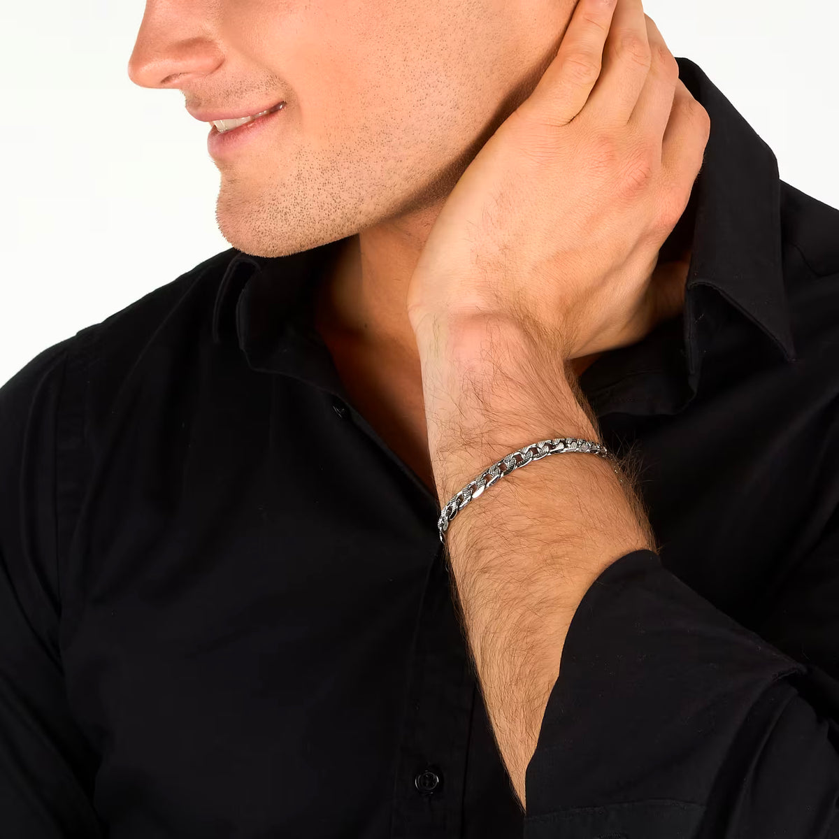 Bracciale Uomo Sector Basic Acciaio Catena