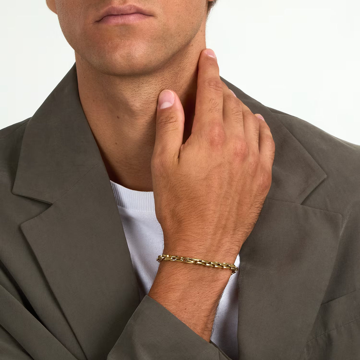 Bracciale Uomo Sector Basic Catena in Acciaio Pvd Oro