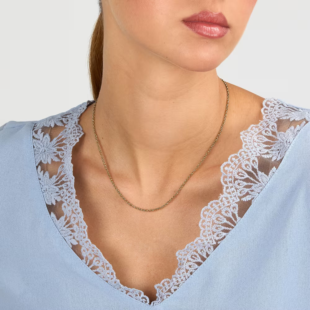 Collana Morellato Drops Pvd Oro Base Maglia Rolò