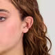 Orecchini Doppia Fascia Morellato Earcuff Pvd Oro Con Cristalli