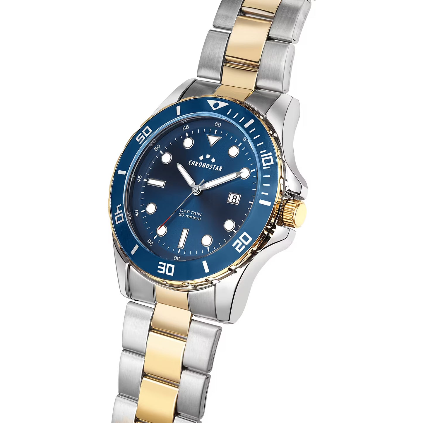 Orologio Chronostar Captain Braccialato Bicolore Blu