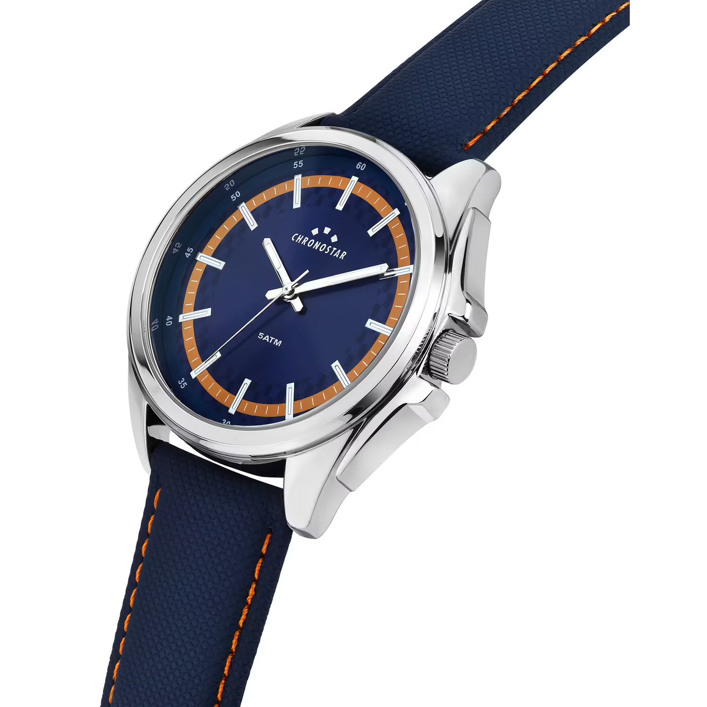 Orologio Chronostar Saturn Pelle Blu