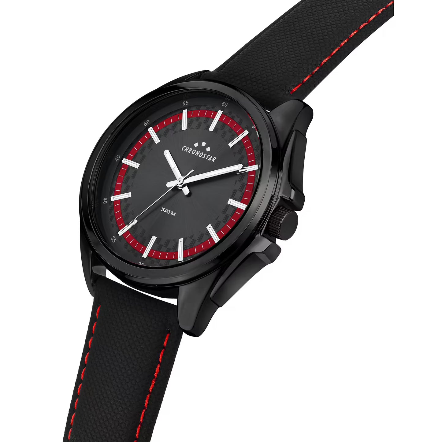 Orologio Chronostar Saturn Pelle Nera