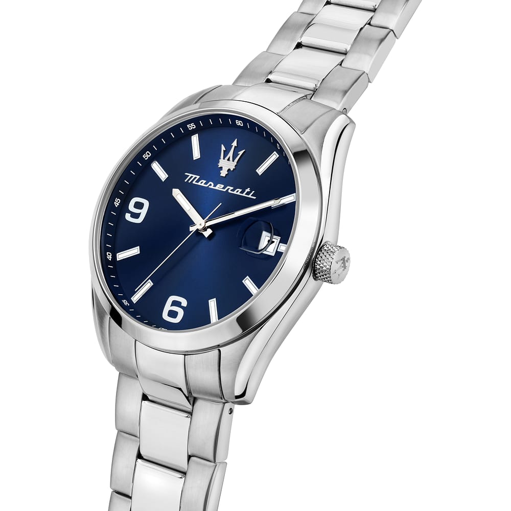 Orologio Maserati Attrazione 43 Mm Acciaio Braccialato Blu
