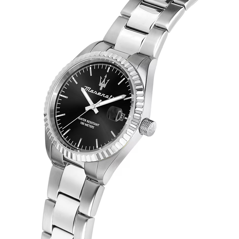 Orologio Maserati Competizione 43 Mm Acciaio Braccialato Nero