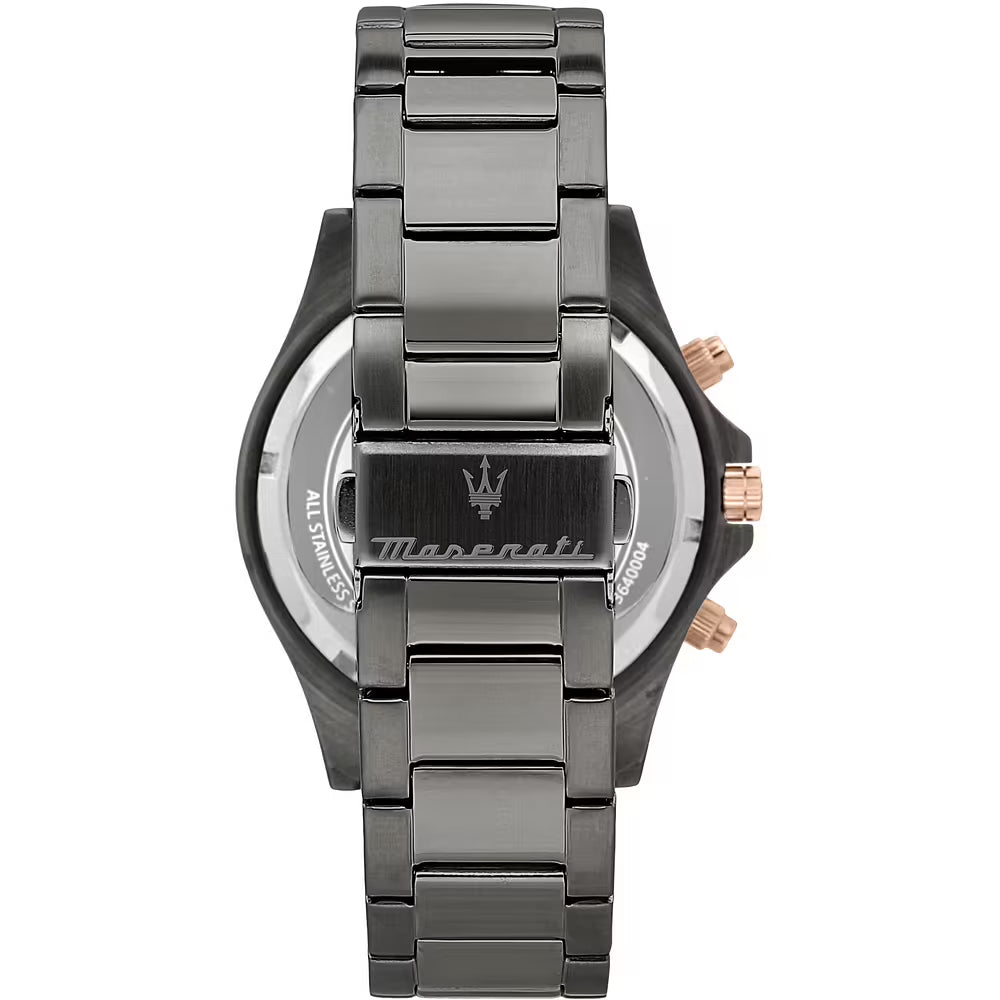 Orologio Maserati Sfida Chrono 44 Mm Pvd Nero Braccialato