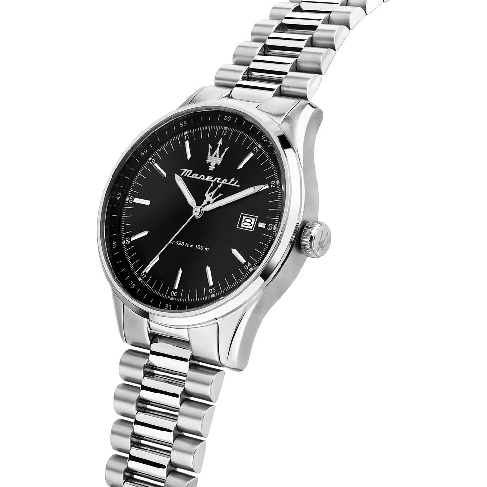 Orologio Maserati Sorpasso 42 Mm Acciaio Braccialato Nero