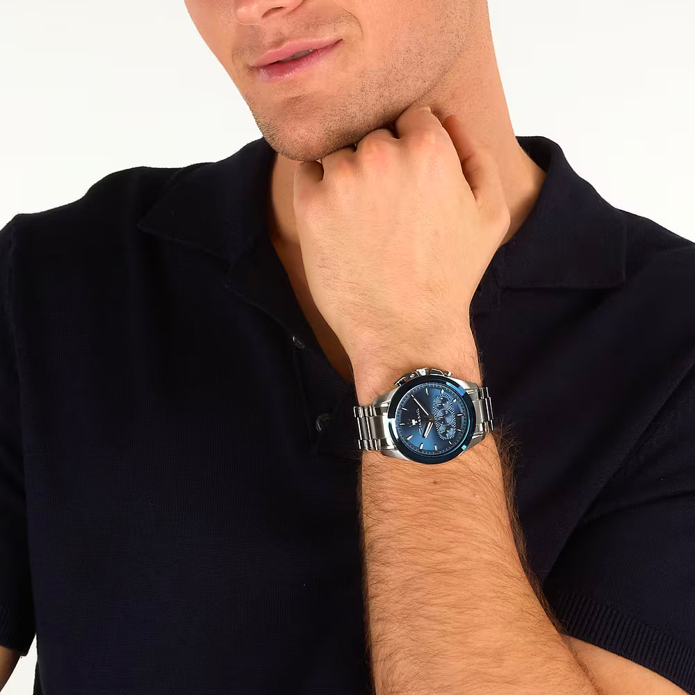 Orologio Maserati Traguardo 43 mm Chrono Acciaio Braccialato