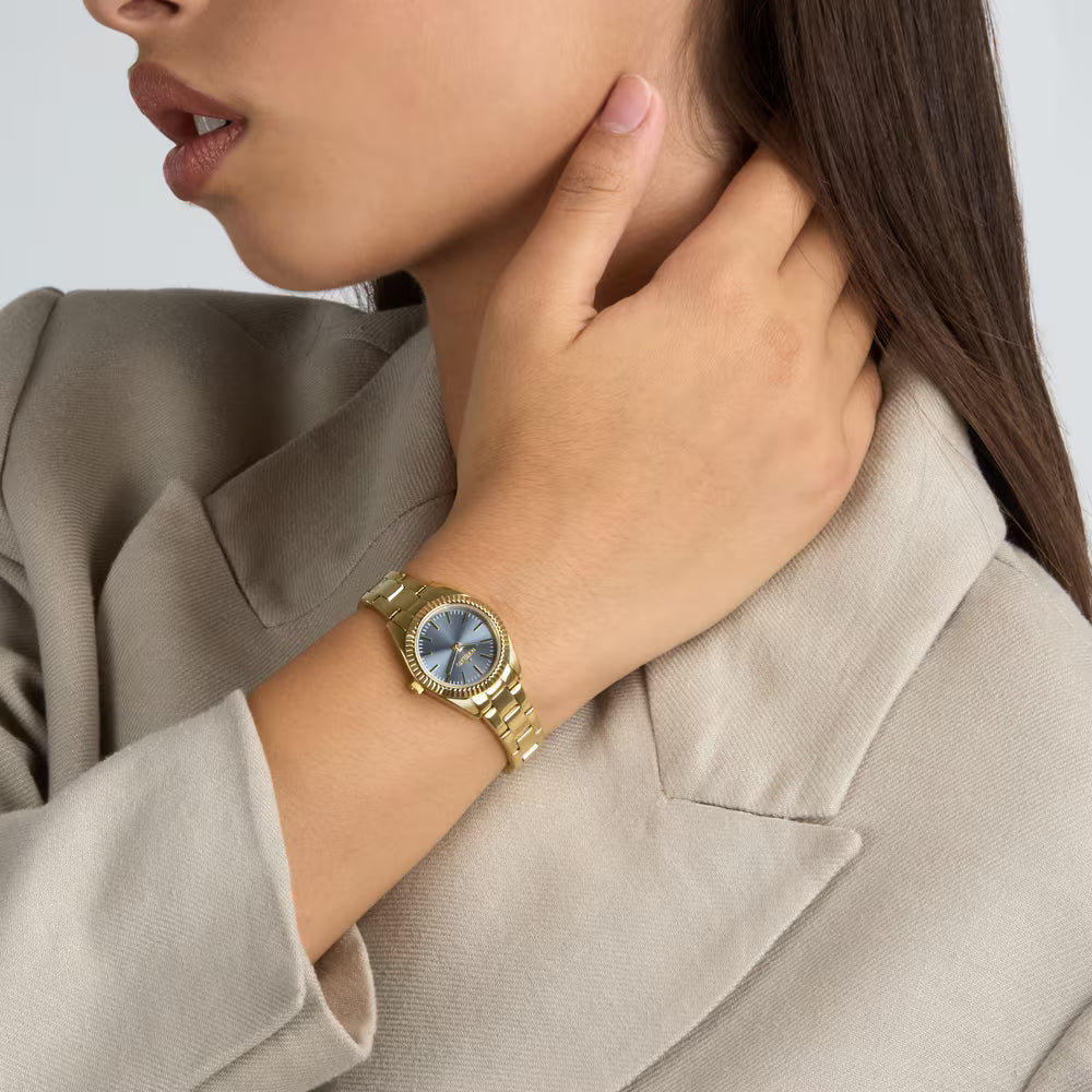 Orologio Morellato Magia Lady 24 Mm Pvd Oro Braccialato Azzurro