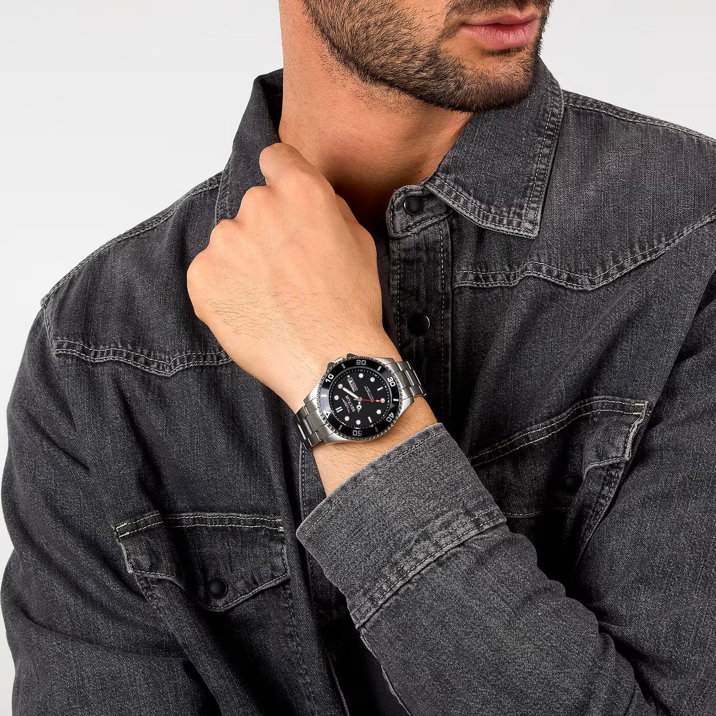 Orologio Sector 230 Automatico 43 mm Acciaio Braccialato Nero