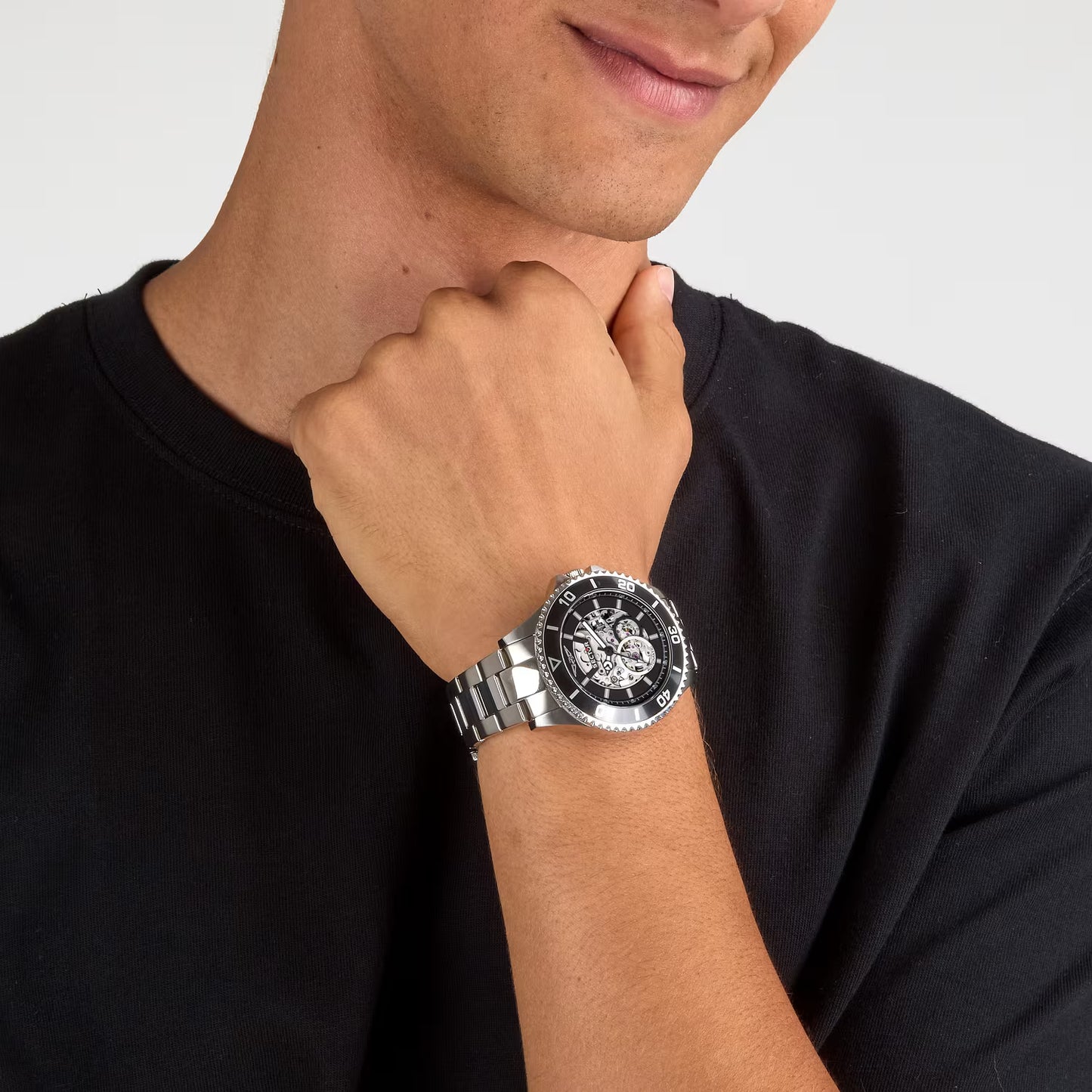 Orologio Sector 230 Automatico 43 Mm Acciaio Braccialato Quadrante Scheletrato