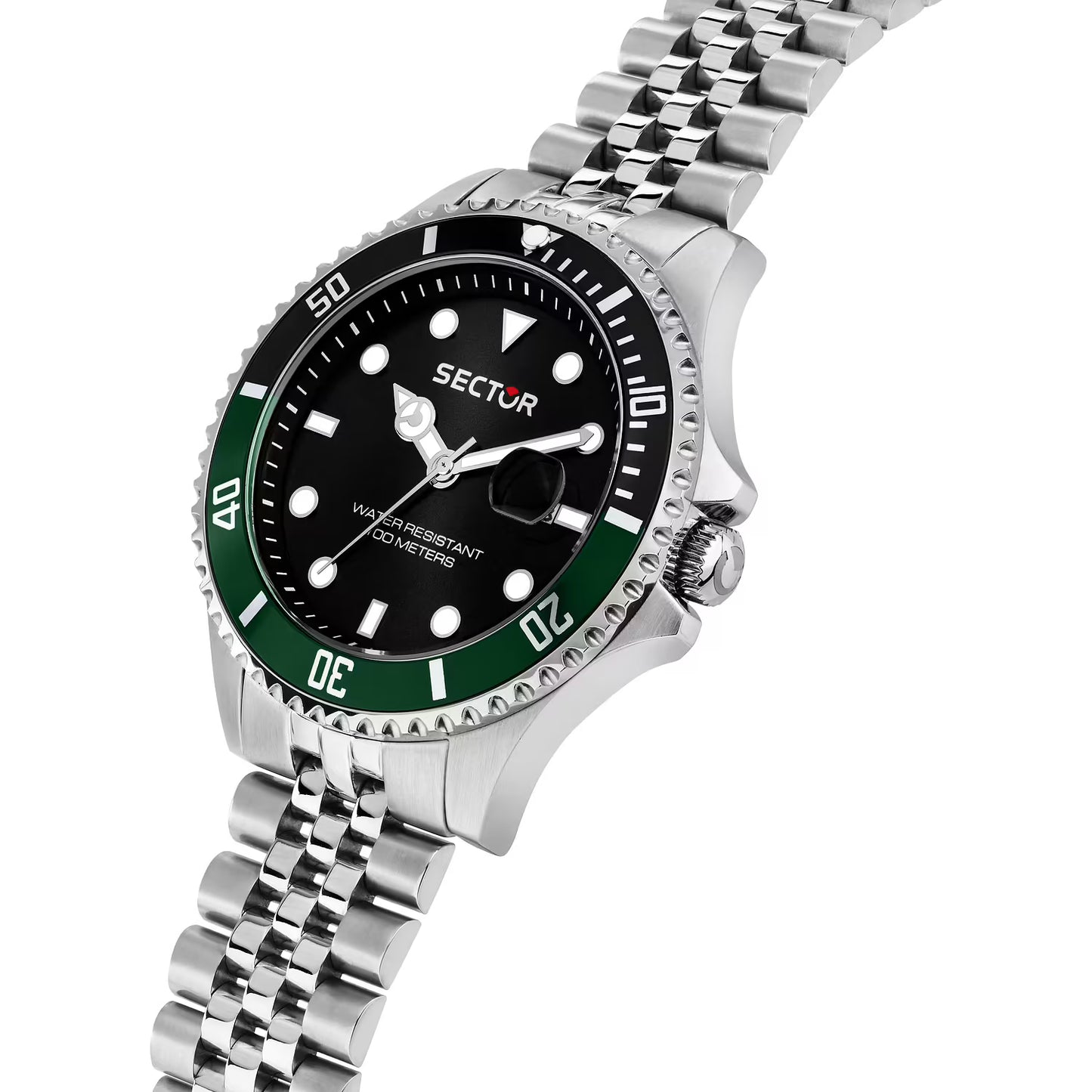 Orologio Sector 230 39 mm Acciaio Braccialato Nero