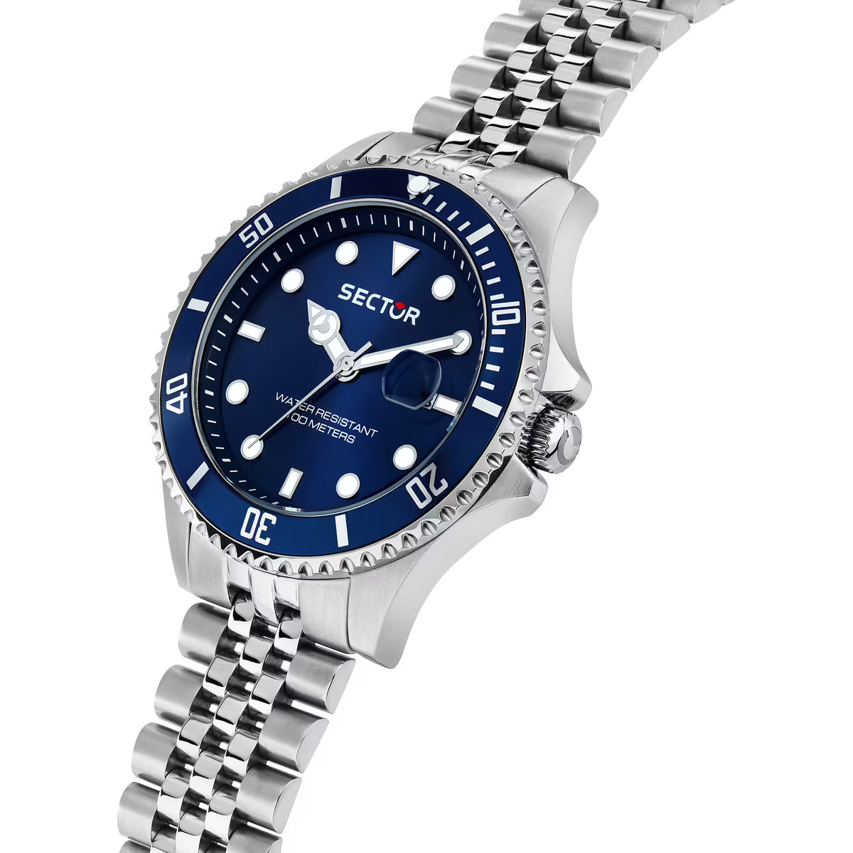 Orologio Sector 230 43 Mm Acciaio Braccialato Blu