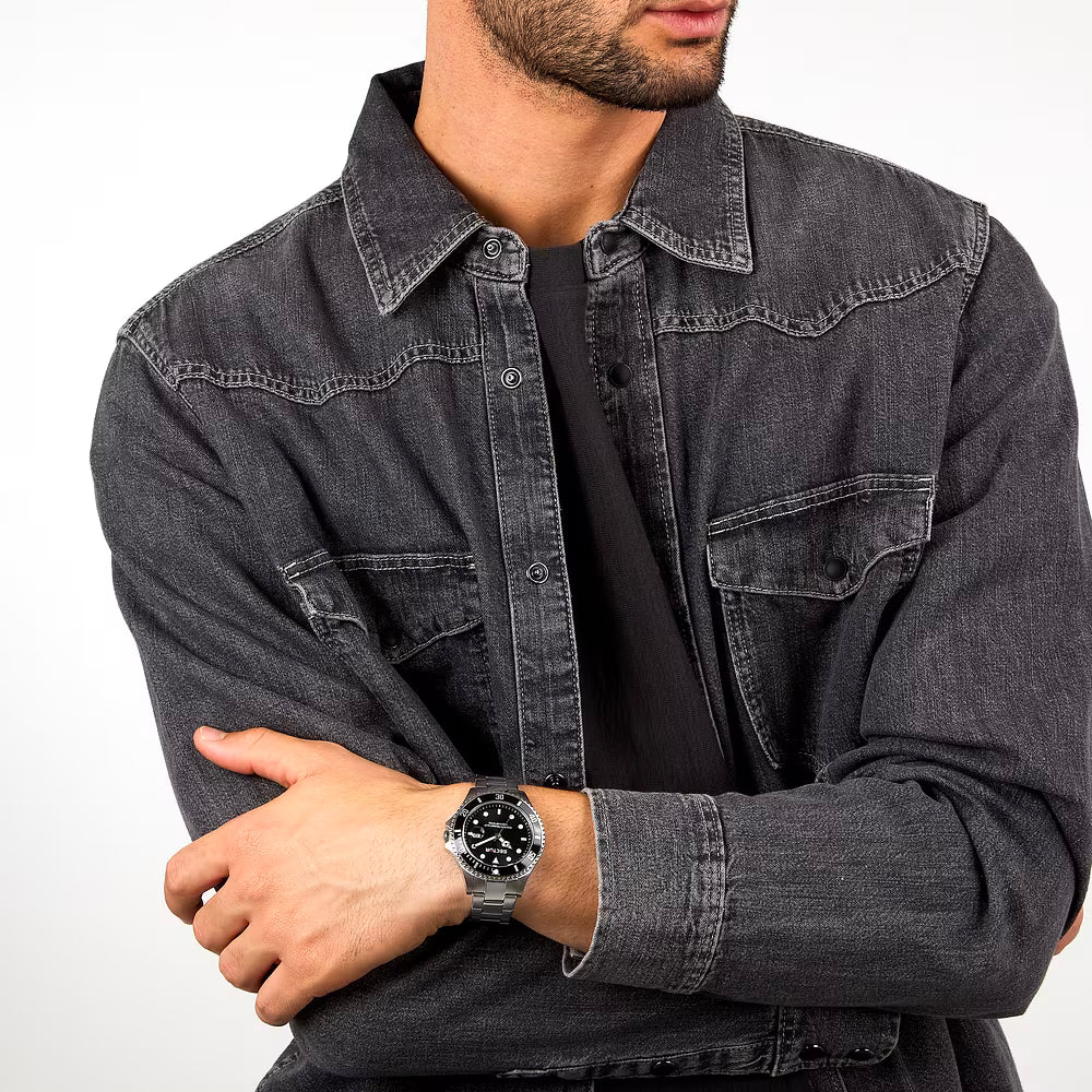 Orologio Sector 230 43 mm Acciaio Braccialato Nero