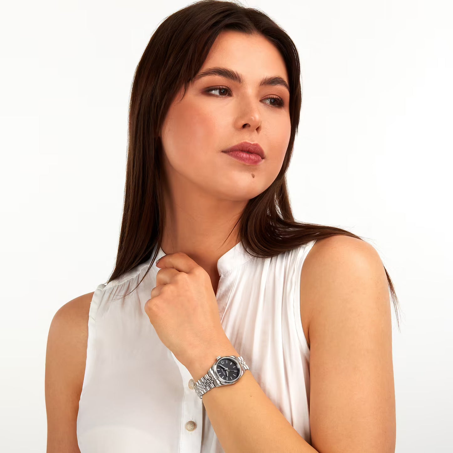 Orologio Sector 240 Lady 32 mm Acciaio Braccialato Nero