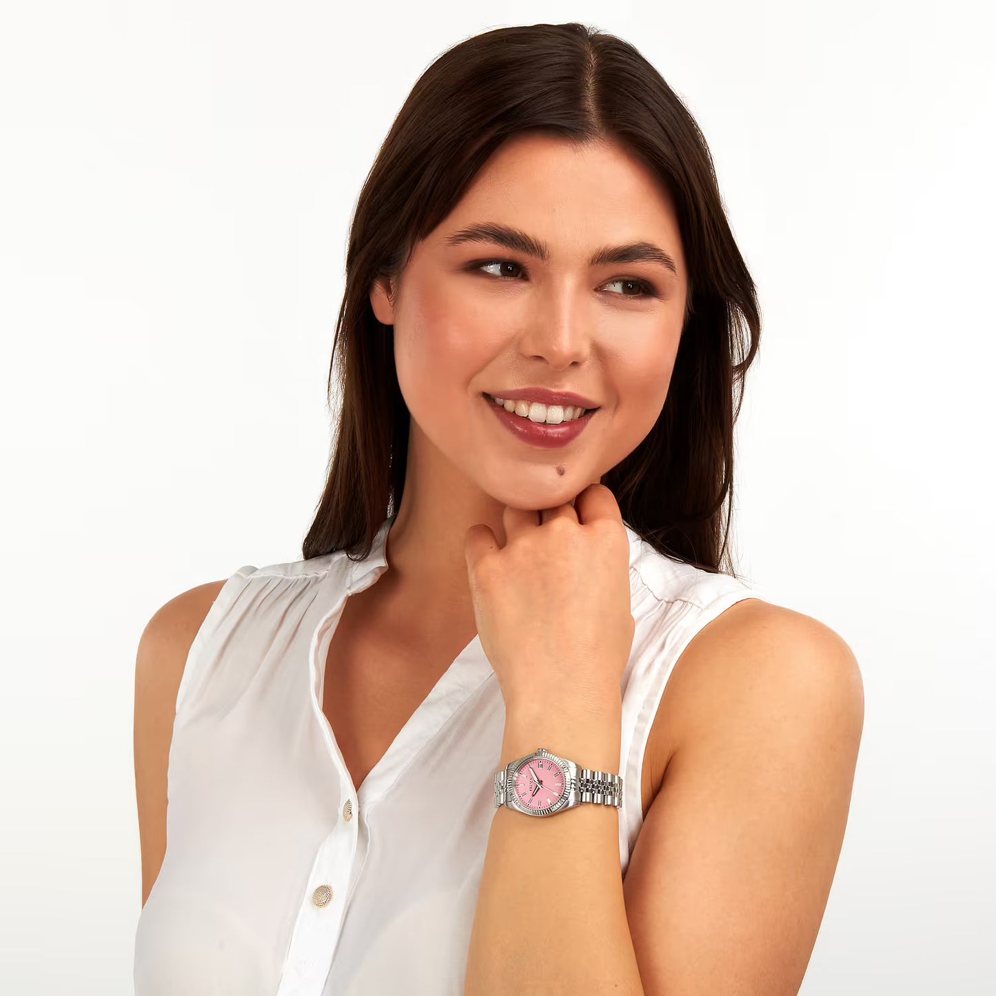 Orologio Donna Sector 240 Lady 32 Mm Acciaio Braccialato Rosa