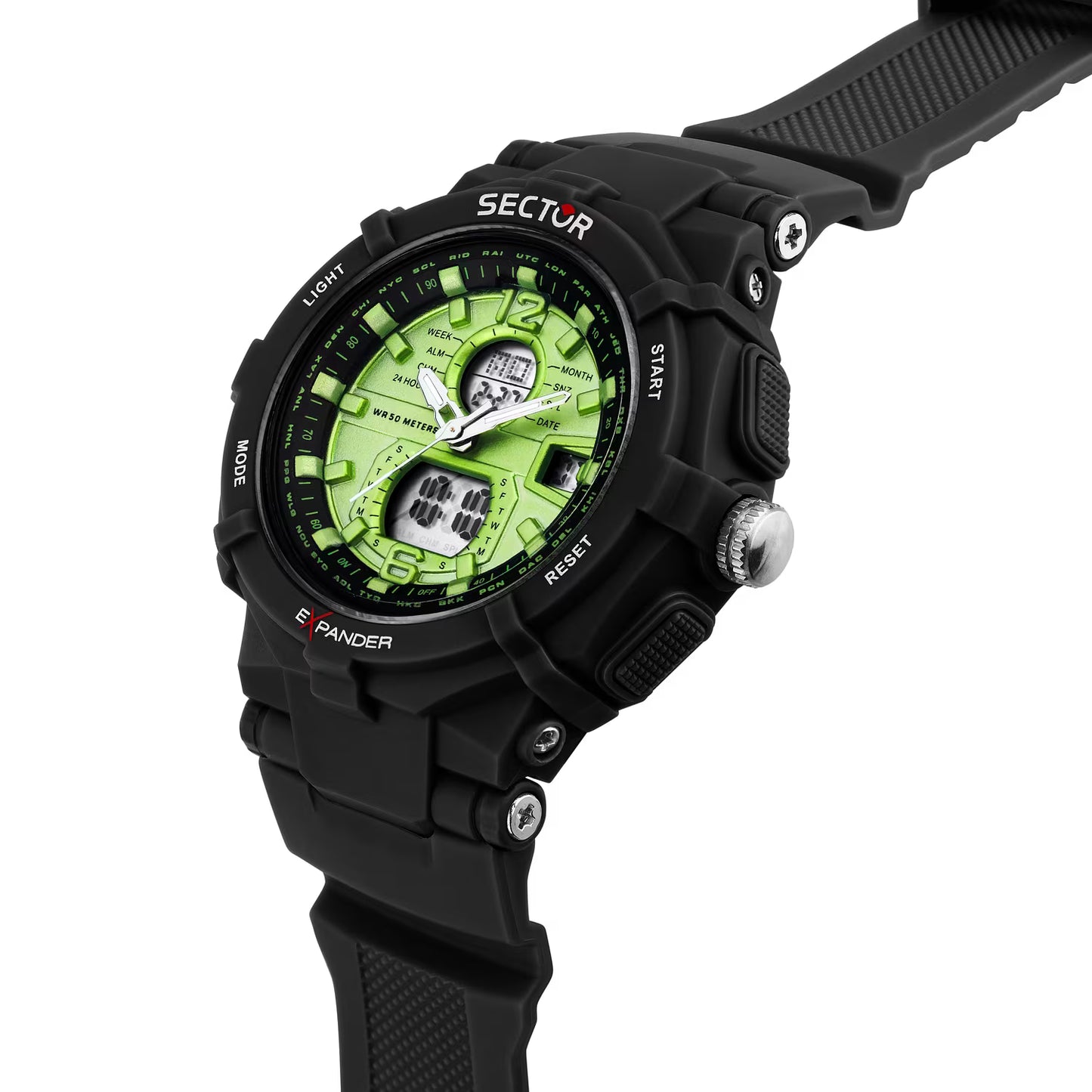 Orologio Sector Ex-09 50 mm Policarbonato Nero