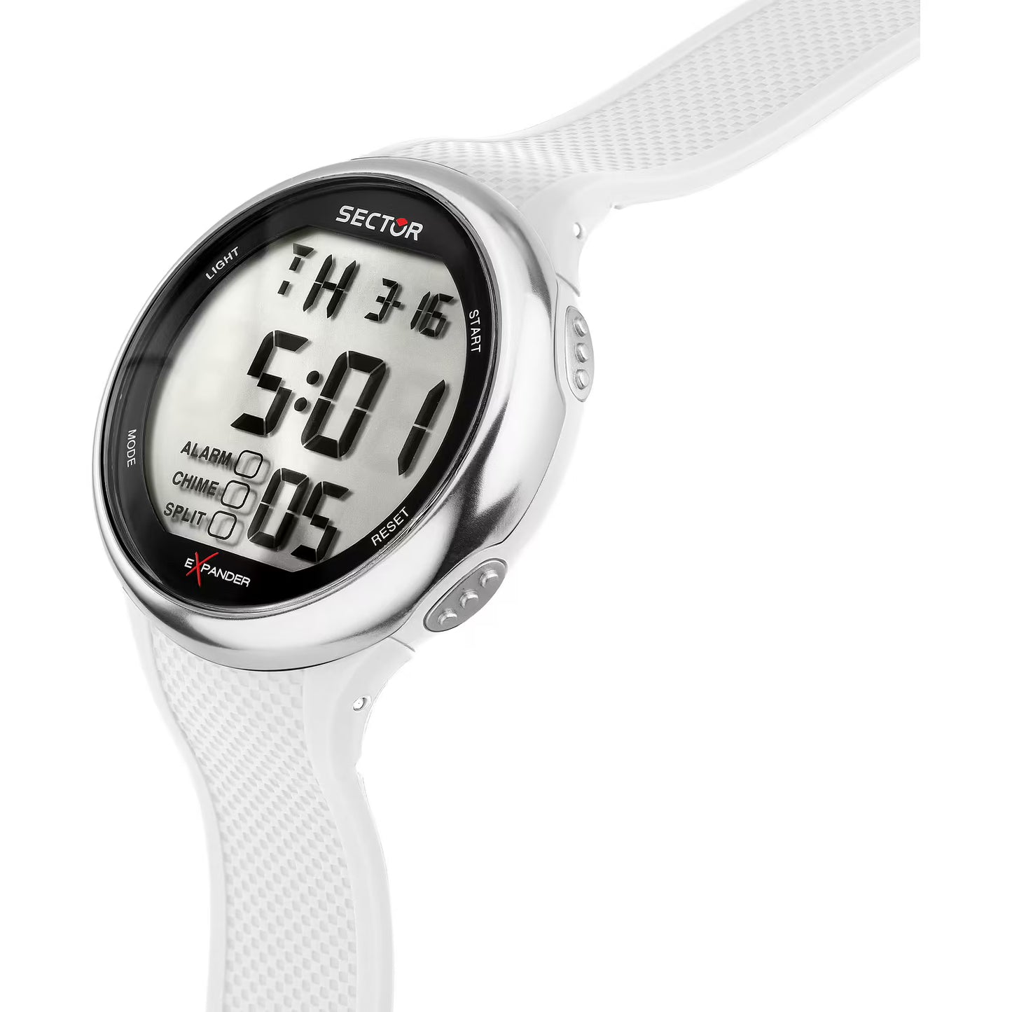 Orologio Sector Ex-17 46 mm Policarbonato Bianco