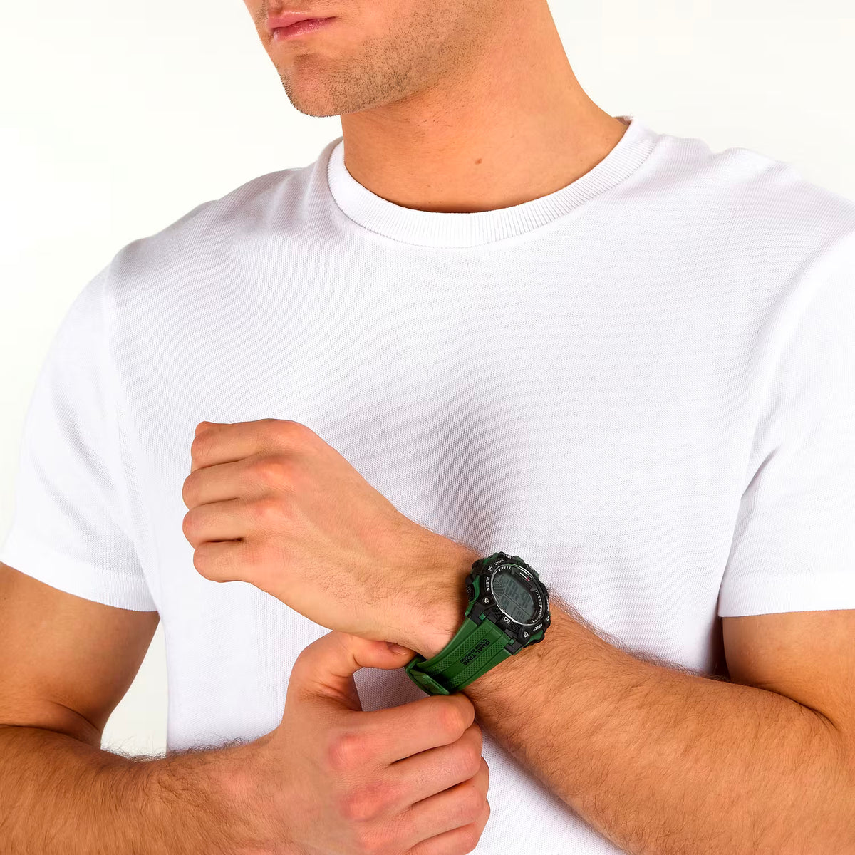 Orologio Sector Ex-51 Digitale 49 Mm Policarbonato Cinturino Gomma Verde