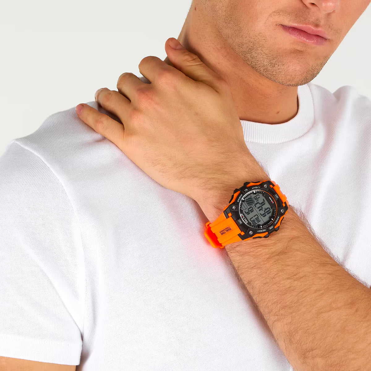 Orologio Sector Ex-51 Digitale 49 Mm Policarbonato Cinturino Gomma Arancione