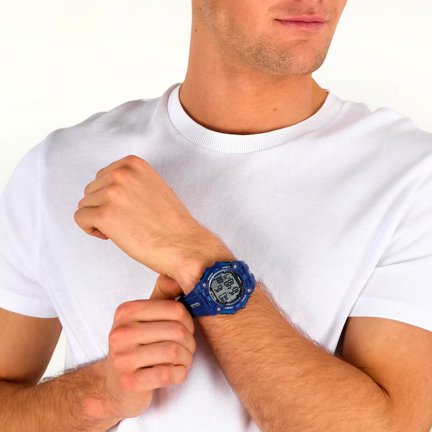 Orologio Sector Ex-51 Digitale 49 Mm Policarbonato Cinturino Gomma Blu