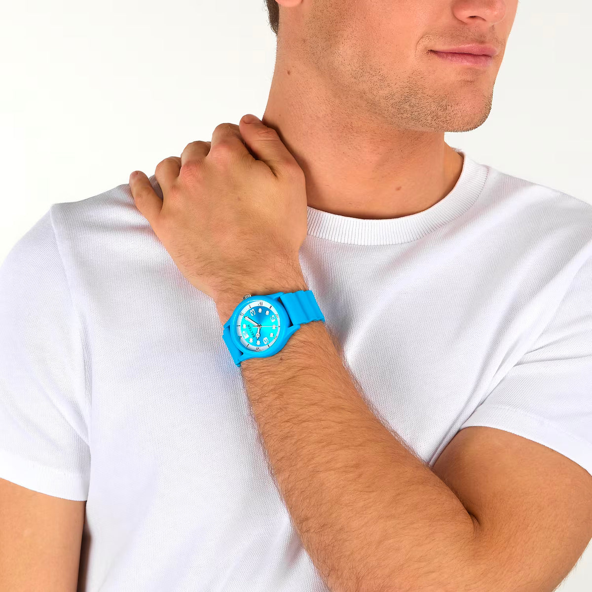 Orologio Sector H2O 41 Mm Policarbonato Cinturino Gomma Azzurra
