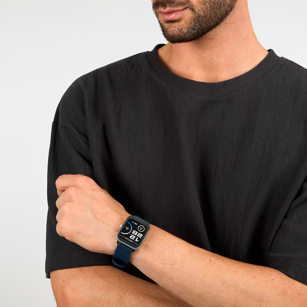 Orologio Smartwatch Sector S-08 Smart Digital Cassa Silver Cinturino Silicone Blu