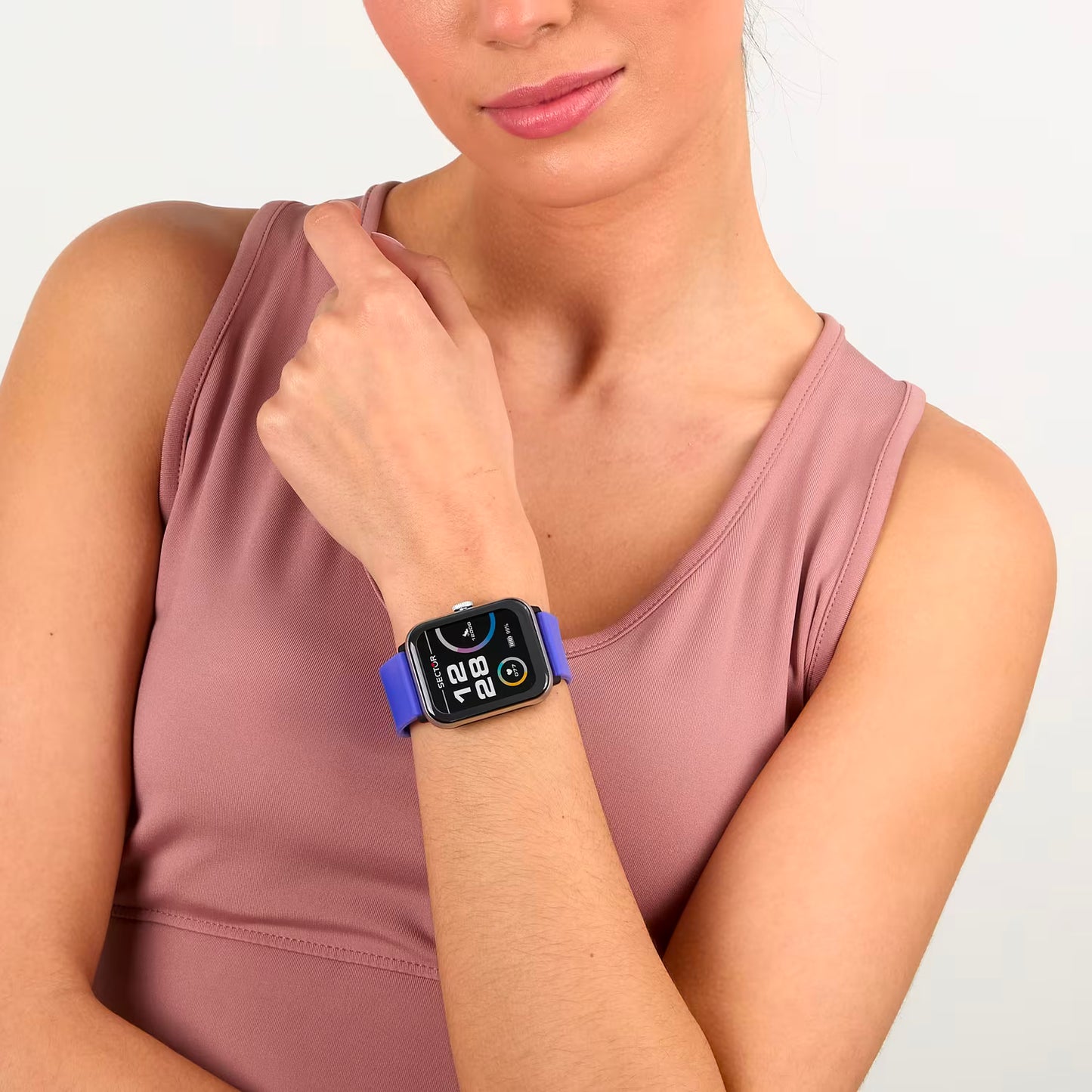 Orologio Smartwatch Sector S-08 Smart Digital Cinturino Silicone Pervinca