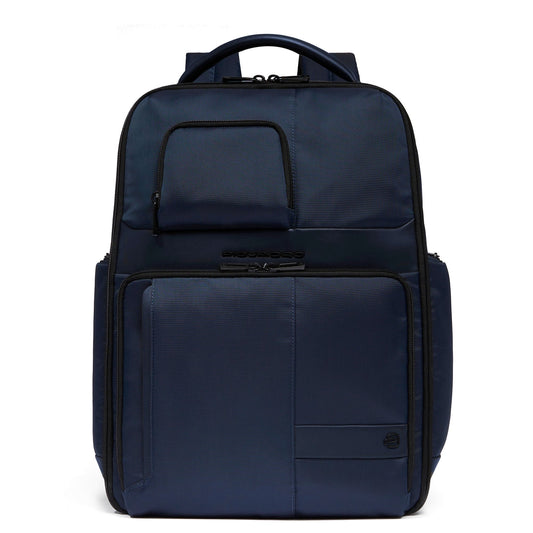 Zaini Piquadro Zaino Grande Porta Pc Ipad Tessuto Blu