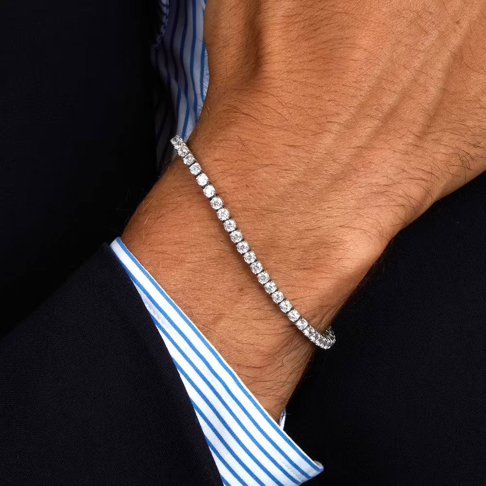 Bracciale Tennis Morellato Club Acciaio Cristalli