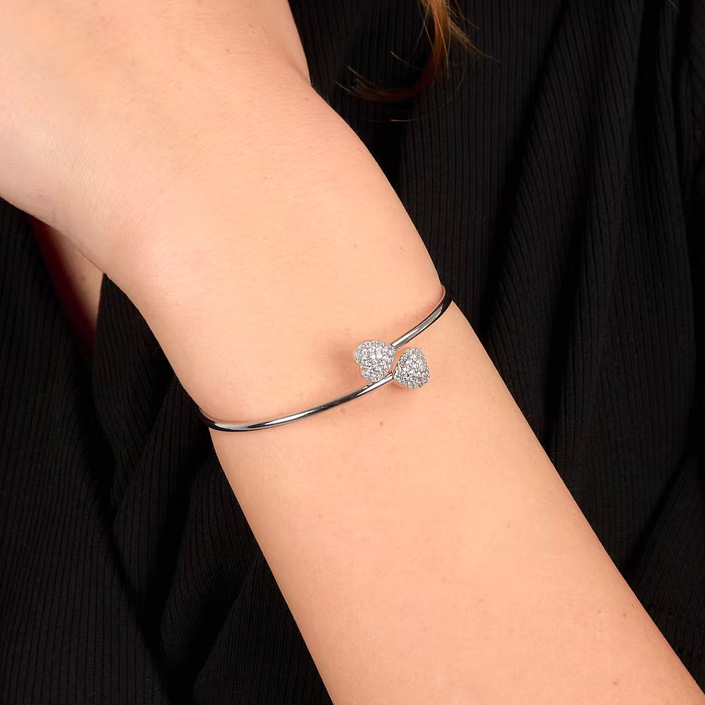 Bracciale Rigido Morellato Nobile Argento Zirconi