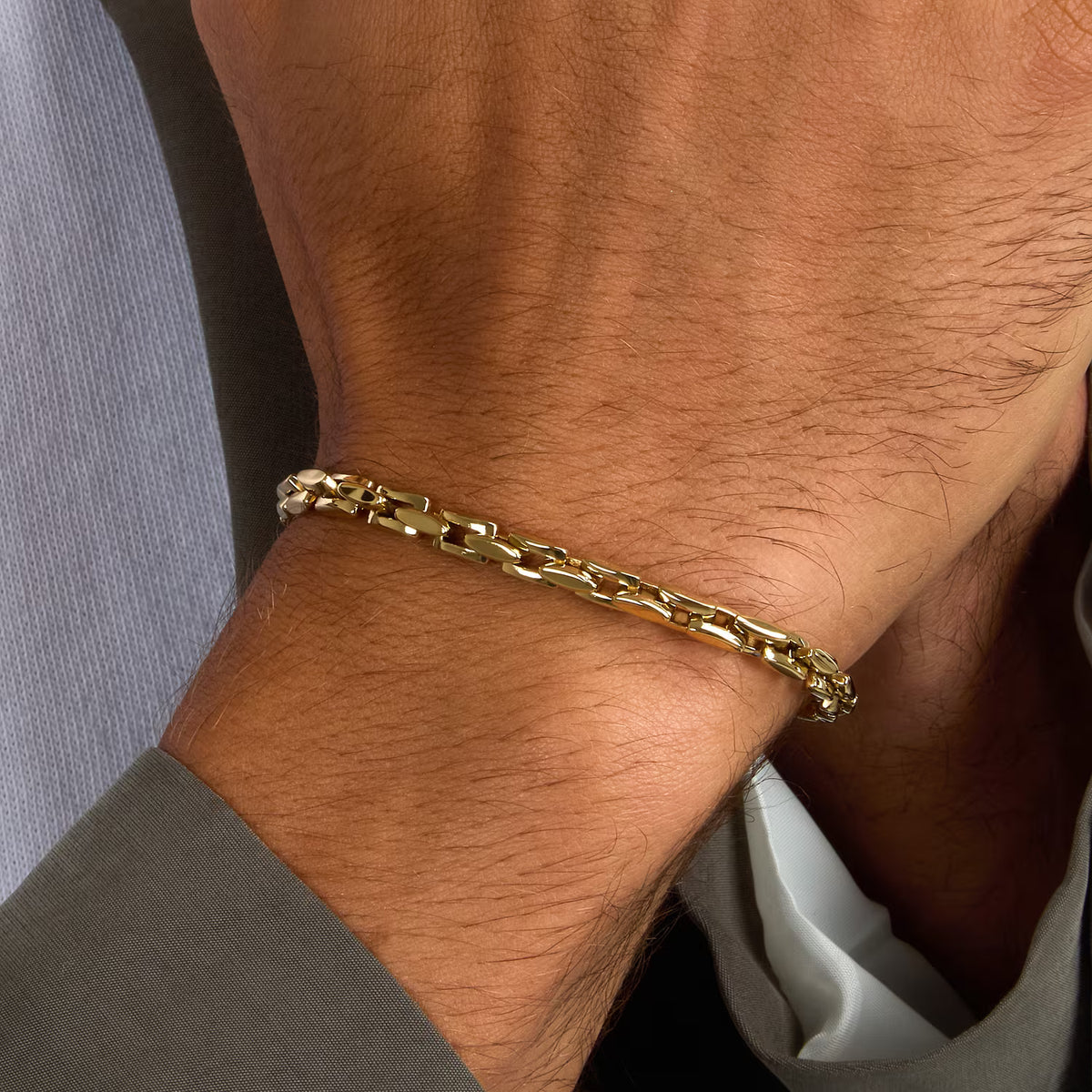 Bracciale Uomo Sector Basic Catena in Acciaio Pvd Oro