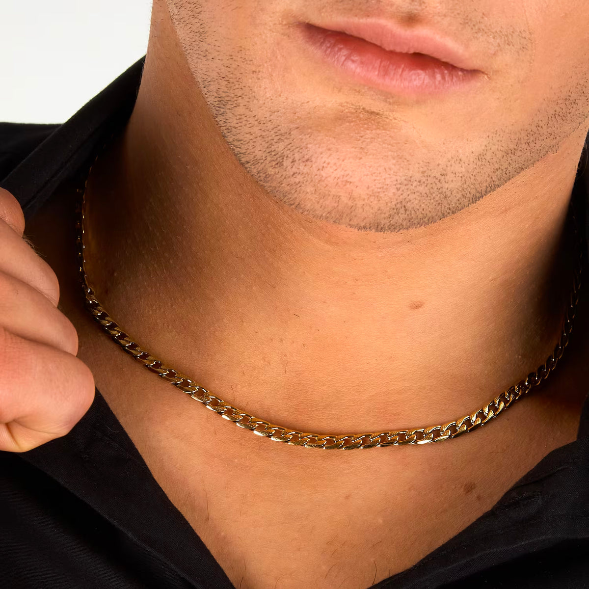 Collana Uomo Sector Basic Acciaio Pvd Oro