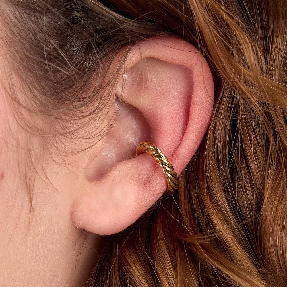 Orecchini Earcuff Torchon Morellato Pvd Oro