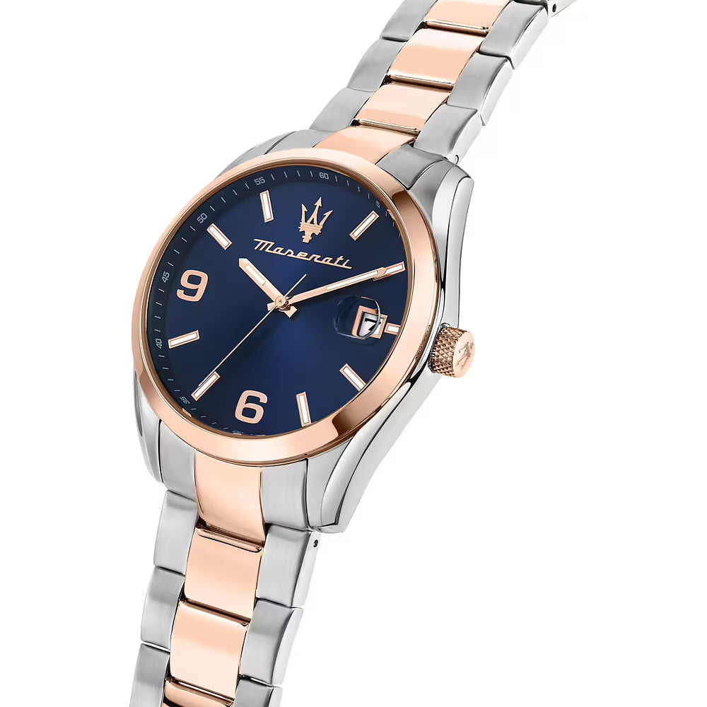 Orologio Maserati Attrazione 43 Mm Acciaio Braccialato Acciaio/Pvd Oro Rosa