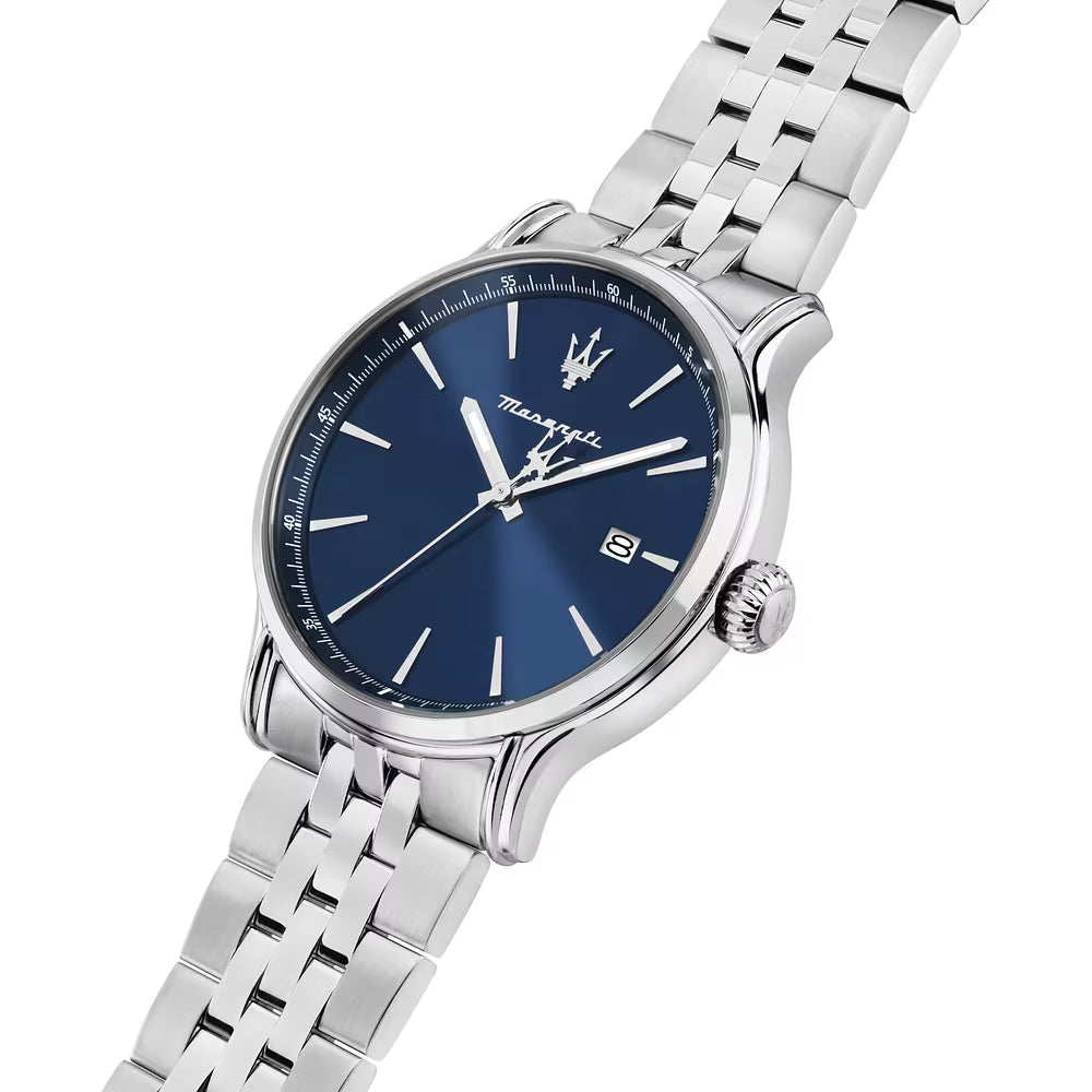 Orologio Maserati Epoca Slim 40 Mm Acciaio Braccialato Blu