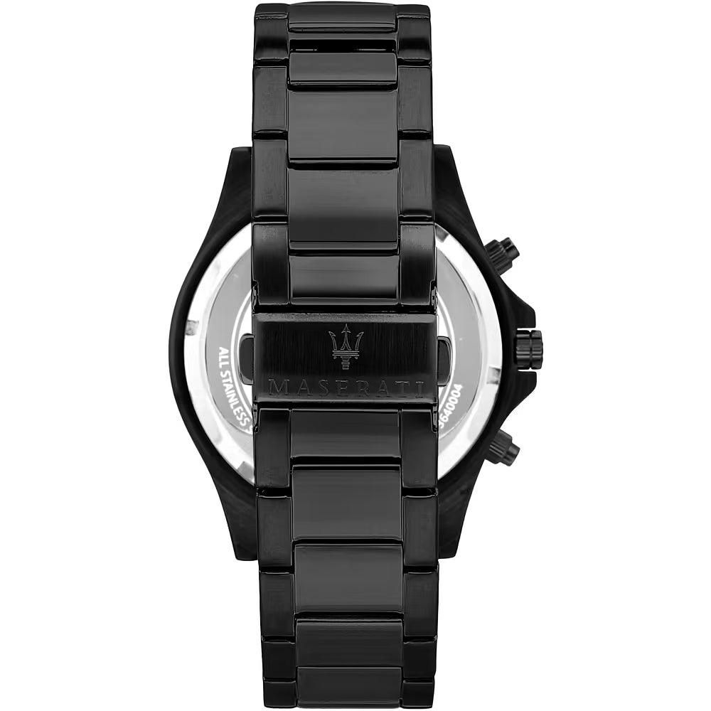 Orologio Maserati Sfida Chrono 44 Mm Pvd Nero Braccialato
