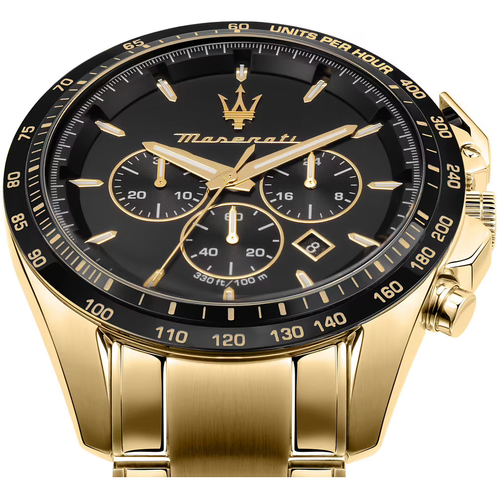 Orologio Maserati Traguardo Chrono 45 Mm Pvd Oro Braccialato